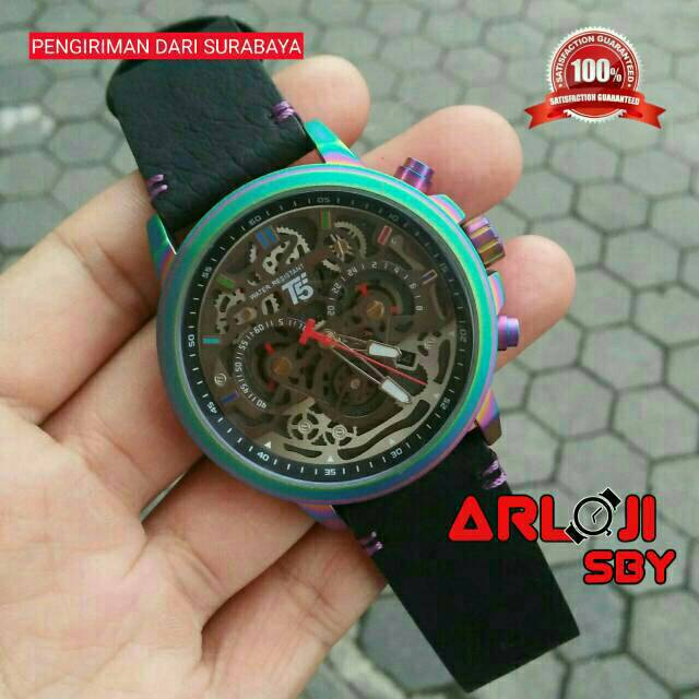 JAM TANGAN PRIA T5 H3624 LEATHER TAHAN AIR ORIGINAL