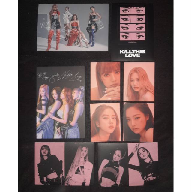 Blackpink Kill This Love PC Sticker Postcard Limited Poster Jisoo