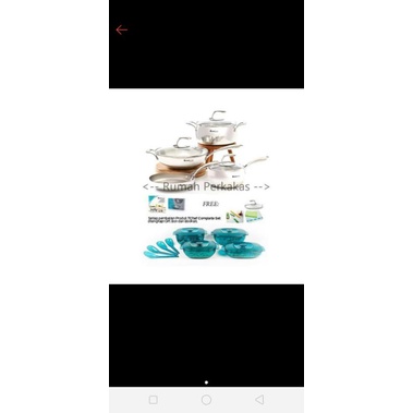 TUPPERWARE Tchef Complete Set Free Classy Crystalline