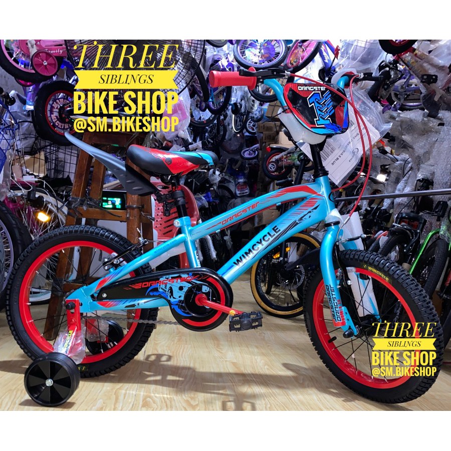 SEPEDA BMX WIMCYCLE DRAGSTER 16 INCH BLUE RED