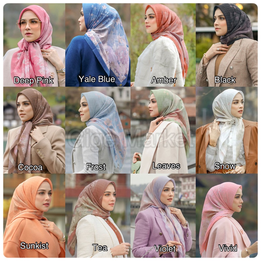 Jual Buttonscarves Iseltwald Voal Square | Shopee Indonesia