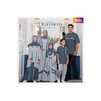 SARIMBIT DIMENSIONS LIGHT BLUE SARIMBIT NIBRAS TERBARU LEBARAN 2022 / NIBRAS SARIMBIT KELUARGA 2022 