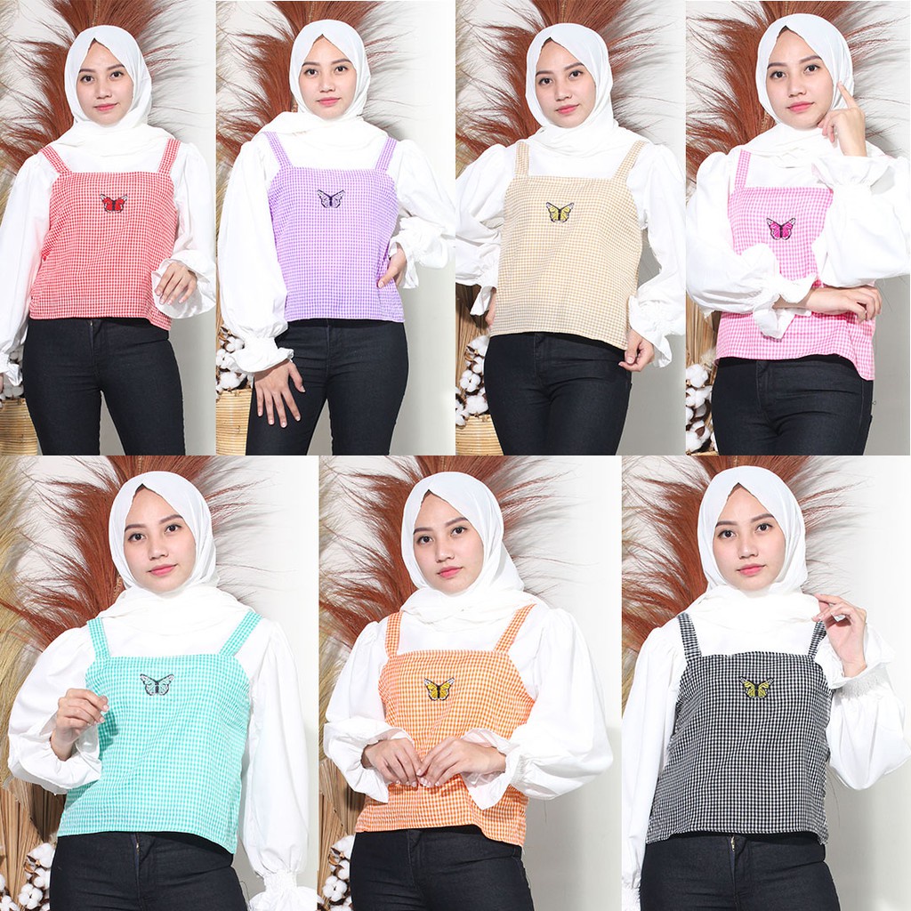 Tanktop Wanita Mariposa Bordir Kekinian Terbaru