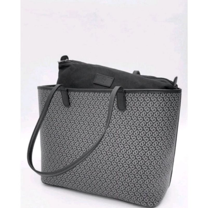 tas button izzy canvas black