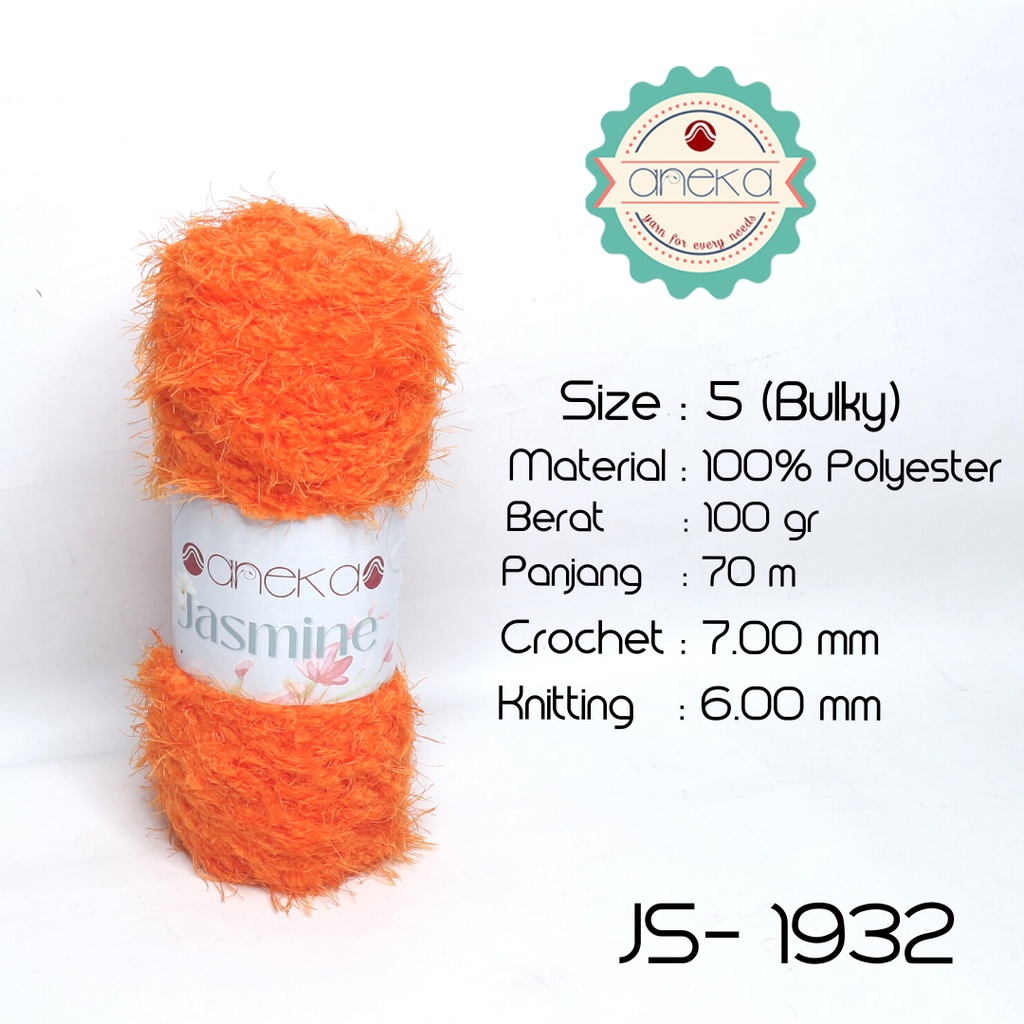 Benang Rajut Bulu Halus Jasmine Yarn / Cashmere Plush - 1932