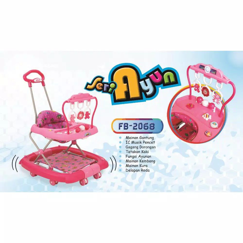 BABY WALKER FAMILY 2068 / MAINAN ANAK / ALAT BANTU BELAJAR JALAN ANAK Bayi / APOLLO