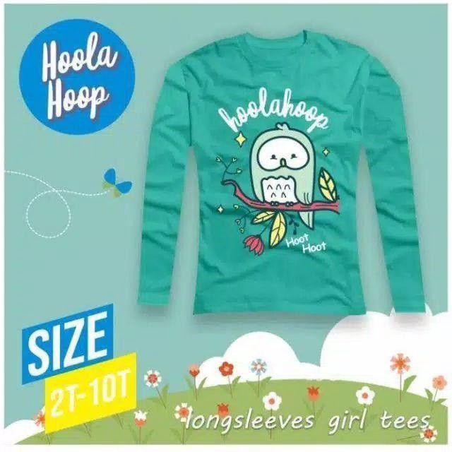 Kaos Anak Perempuan Hoolahop Cotton - Hijau