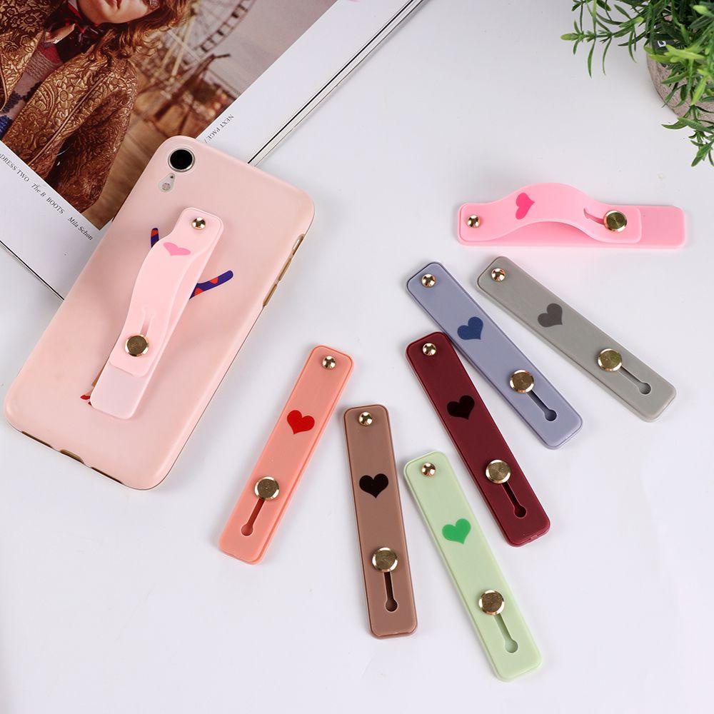 Top Phone Holder Candy Color Bracket Tangan Band Grip Stand