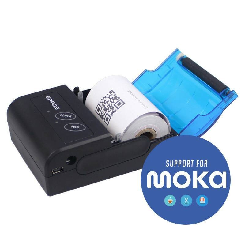 MINI PRINTER PORTABLE BLUETOOTH EPPOS PT-02  CETAK STRUK SUPPORT MOKA POS PRINTER THERMAL 58MM