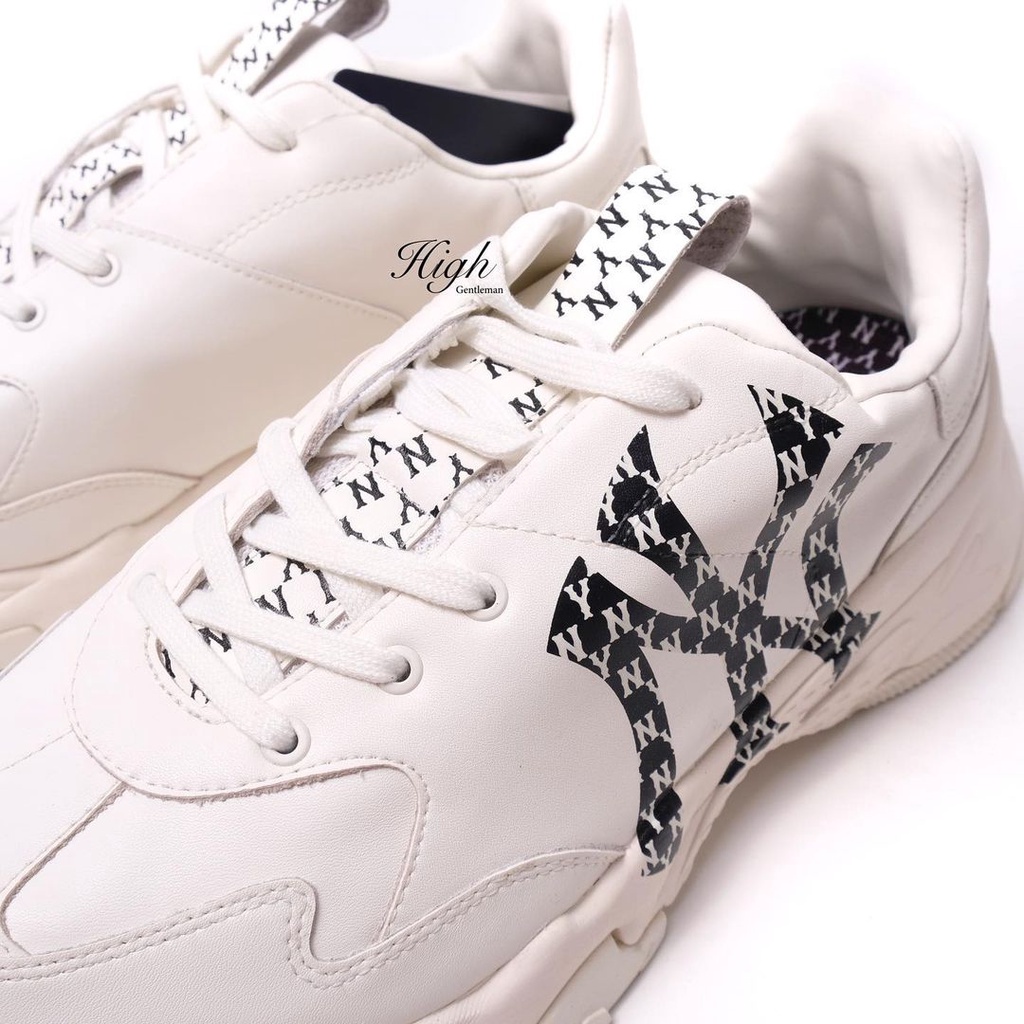 MLB NY Yankees Bigball Chunky Monogram Sneaker Light Black