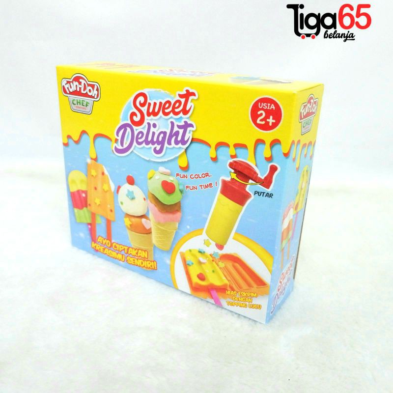 Fun Doh / Lilin Mainan Anak / Mainan Edukasi / Clay / Sweet Delight / Fun Dough Sweet Delight