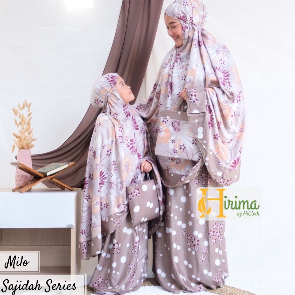 mukena couple ibu dan anak [jual terpisah] | dewasa jumbo adem rayon bali travel-3