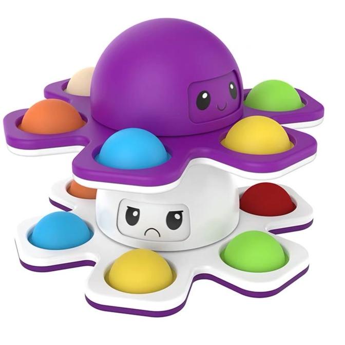 Diskon Fidget Hand Spinner Bentuk Gurita Pop It Untuk Fokus