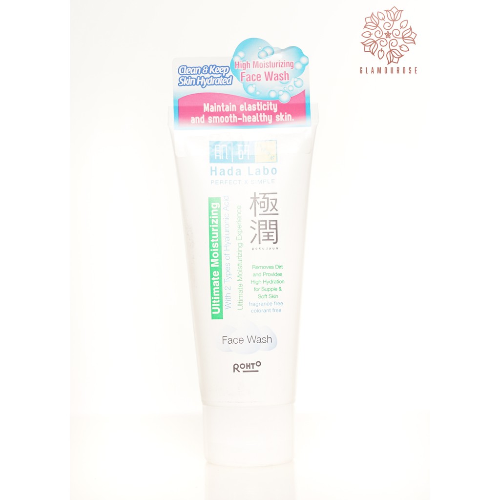 Hada Labo / Hadalabo Gokujyun Ultimate Moisturizing Face Wash 50ml / 100ml (PUTIH)