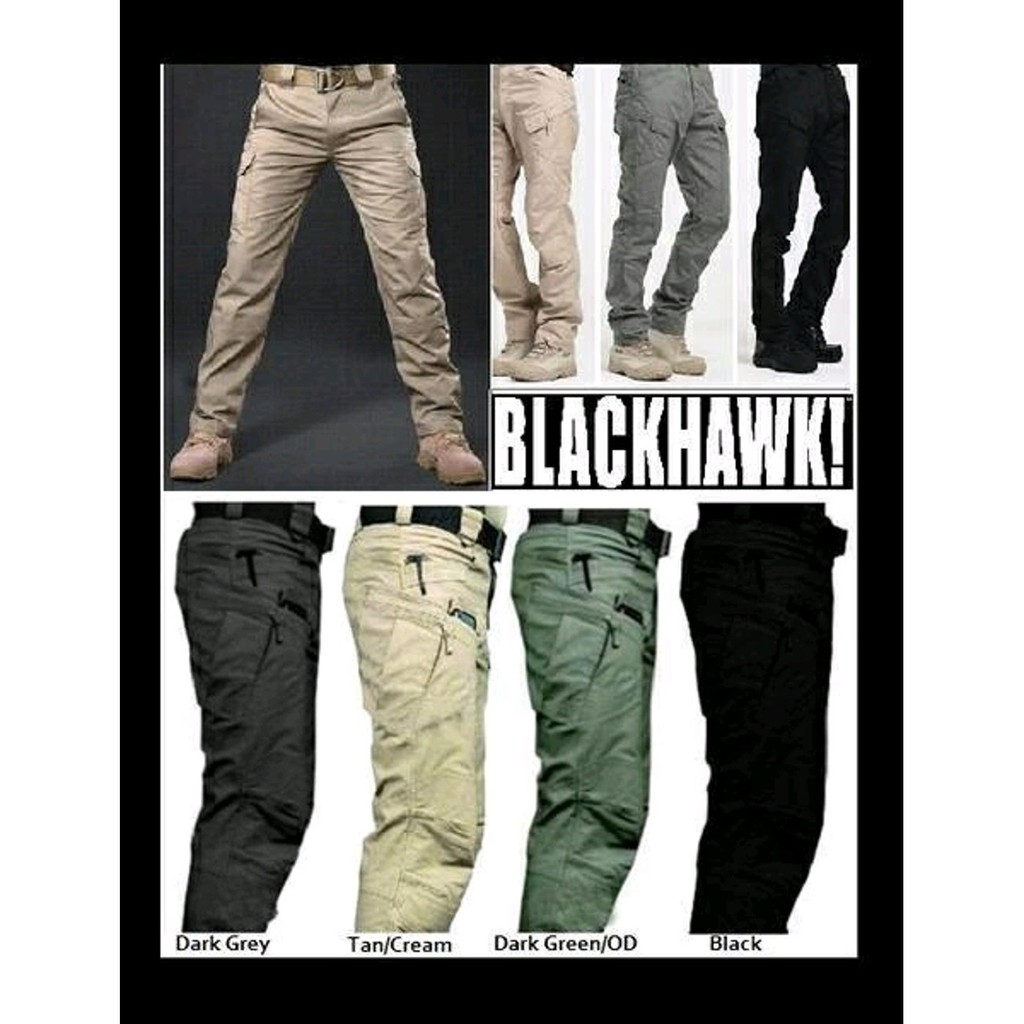 Celana Tactical Blackhawk Panjang Hitam