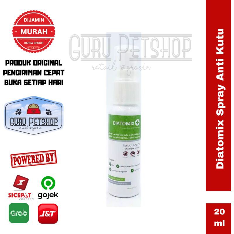 Diatomix Spray 20ml - Spray Anti Kutu Dan Jamur Untuk Kucing Anjing