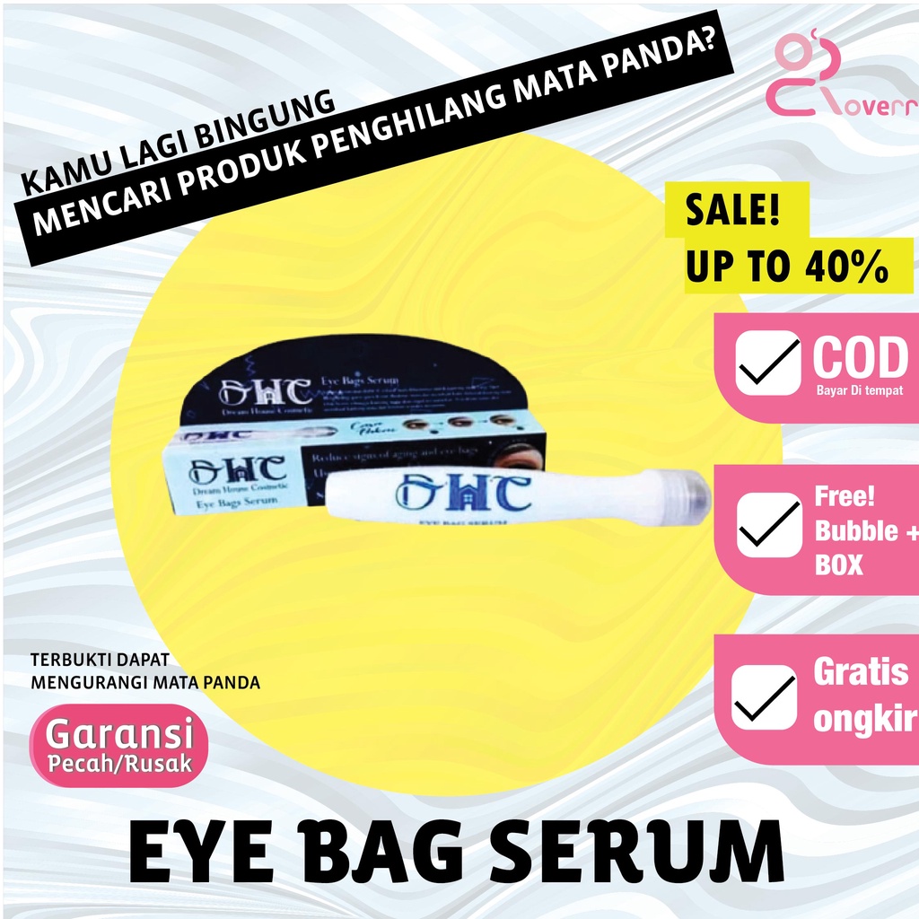 Serum Krim Penghilang Kantung Mata Panda Garis Kerutan DHC Eye Bag Roller Original BPOM