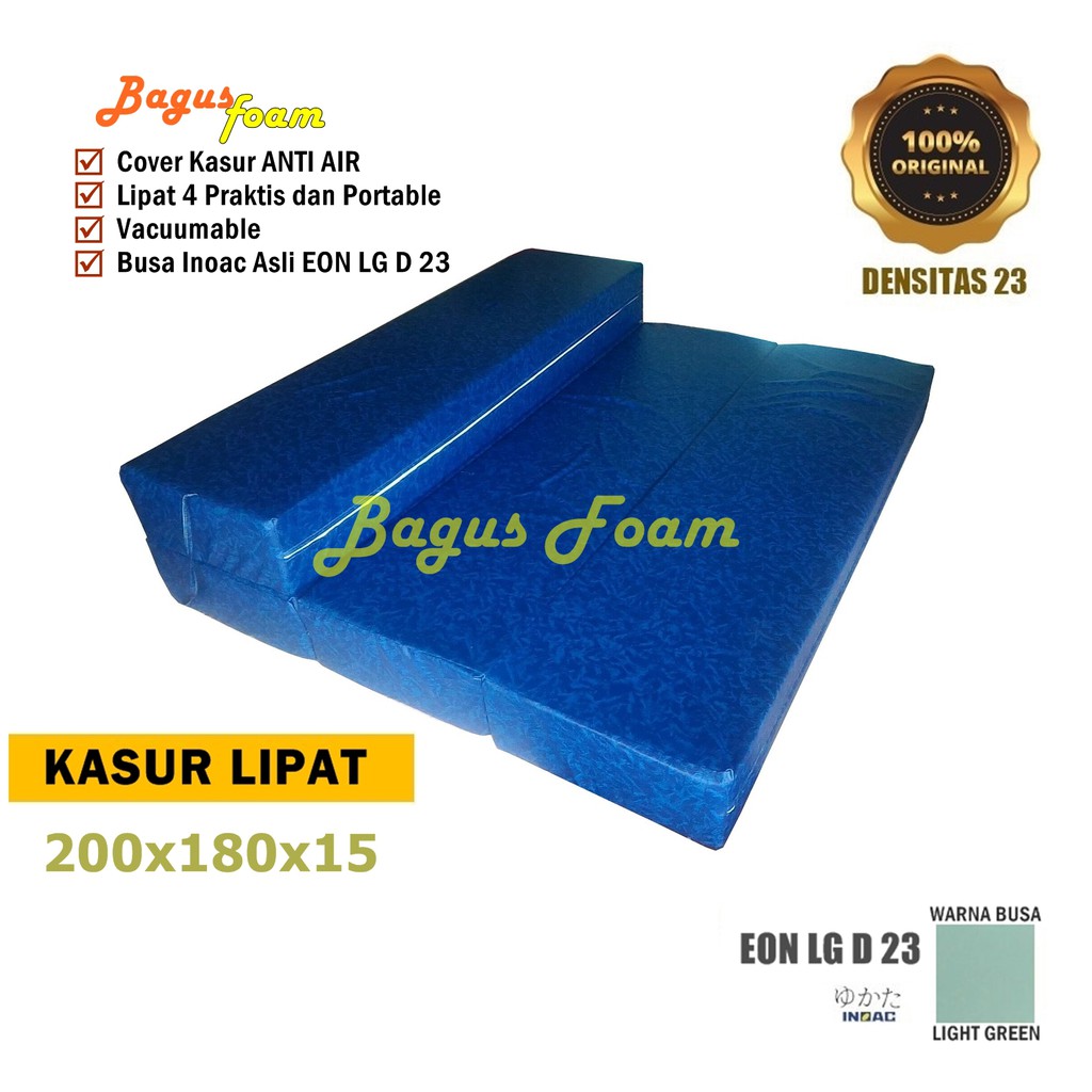 Inoac kasur lipat Uk 200x180x15  OScar Waterproof anti air tahan air anti rembes