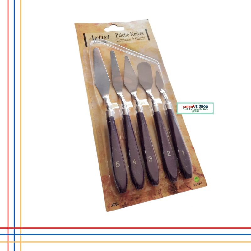 Pisau Palet ST 2012 set isi : 5 - Painting Knife Set