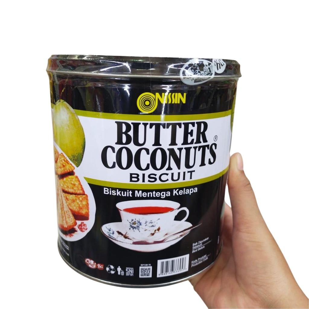 Nissin Butter Coconuts Biscuit 650gr Biskuit Kaleng Mentega Kelapa