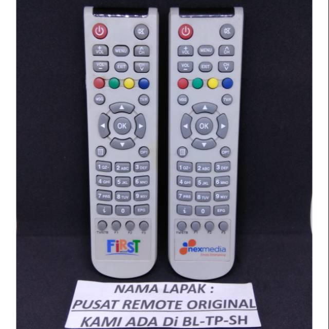 REMOTE REMOT RECEIVER FIRST MEDIA DAN NEXMEDIA ORIGINAL ASLI PUTIH