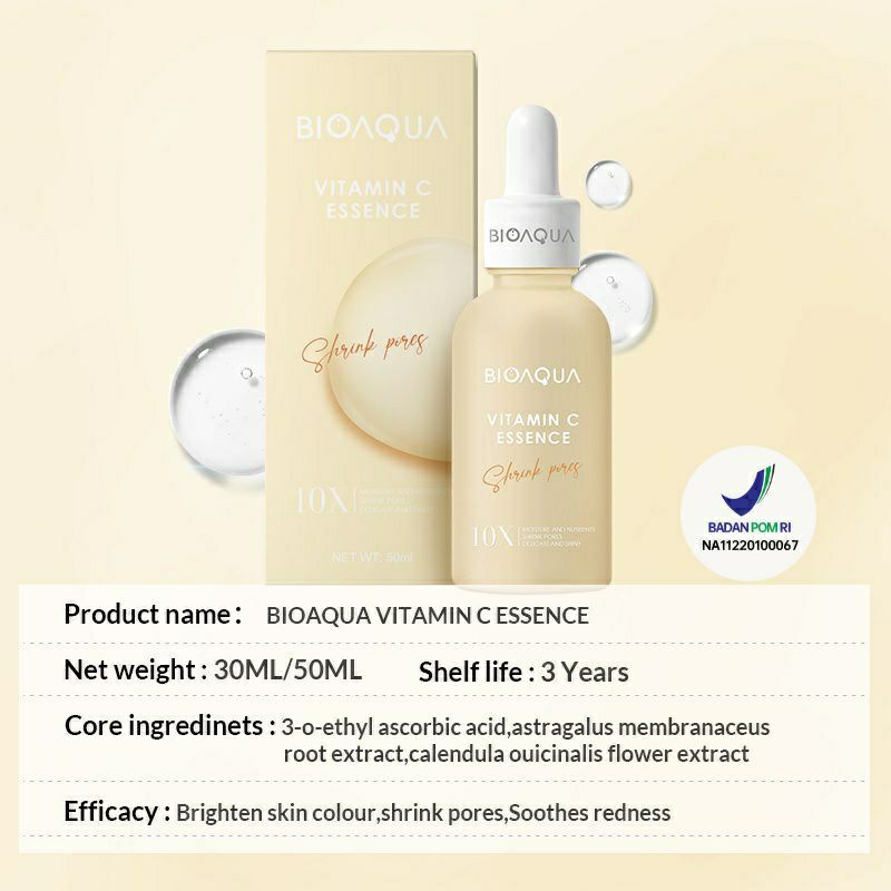 BIOAQUA 10X EFFECT PEMUTIH WAJAH MOISTURIZING ESSENCE SERUM [BPOM]