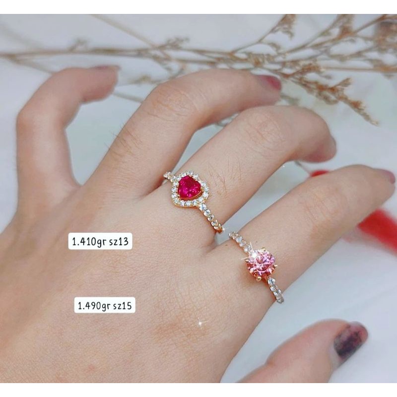 Cincin Emas Asli Model Terbaru Kadar 375%/8K