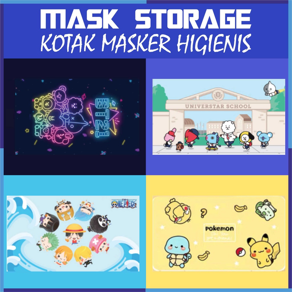 Kotak Penyimpanan Masker Portable / Higenis lepas masker saat Makan / Mask Storage AA008