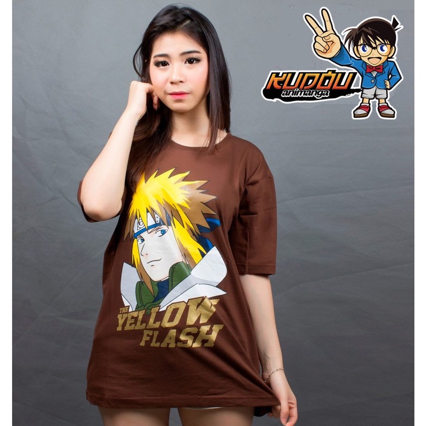 Tshirt Naruto Yondaime Minato Flash Brown