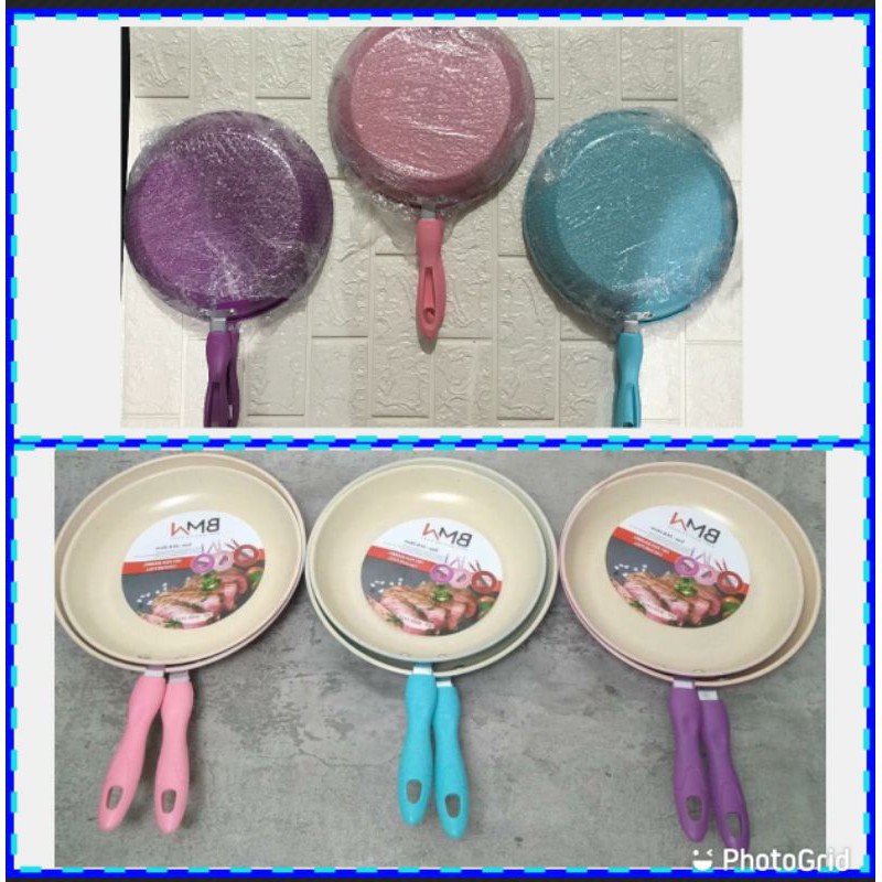 Teflon Fryfan marble BMW - Teflon set Anti lengket