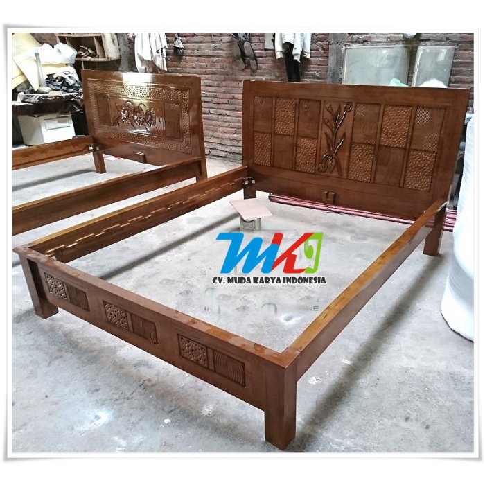 tempat tidur minimalis modern , tempat tidur minimalis kayu jati