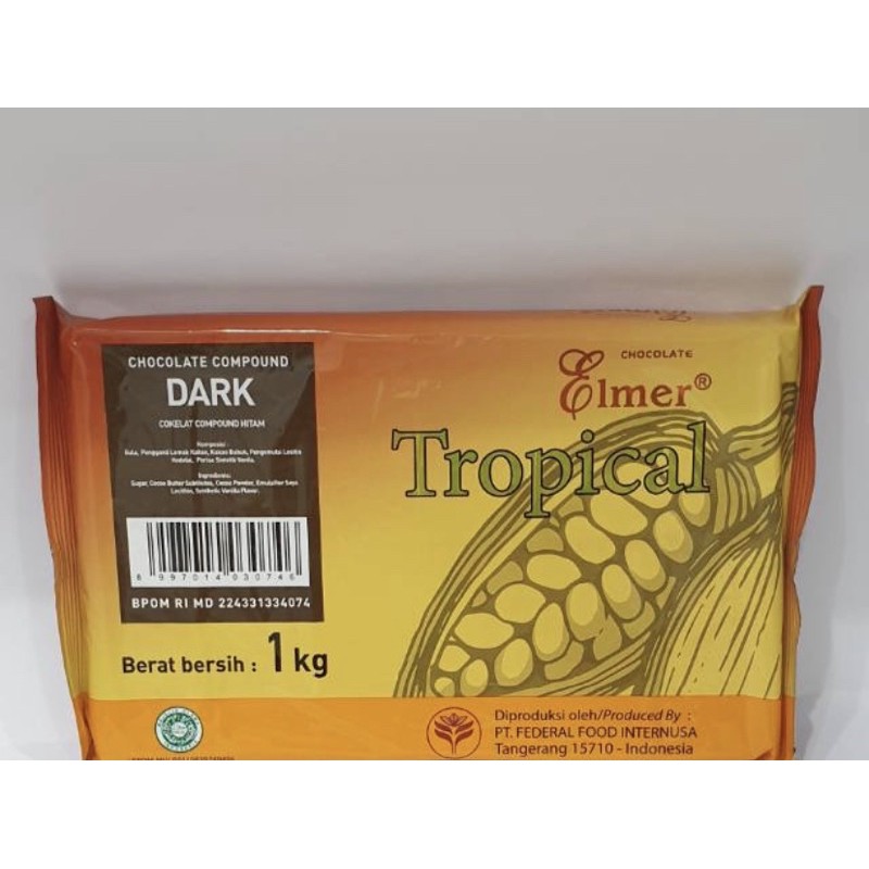 

ELMER CHOCOLATE COMPOUND DARK TROPICAL 1 KG