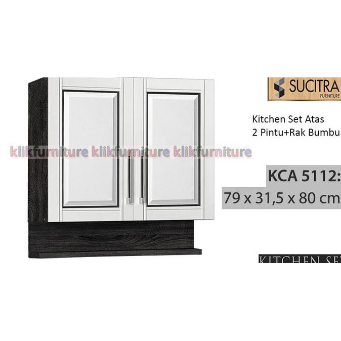 READY COD KCA 5112 Sucitra Kitchen Set Atas 2 Pintu BOOM SALE Kode 853