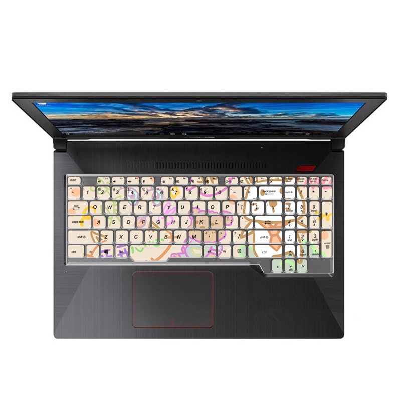 Film Pelindung Debu Keyboard Laptop Motif Kartun Bunga Untuk Asus TUF FX505 FX504 FX63 FX80 FZ63VD GL704 GL503 Gamming