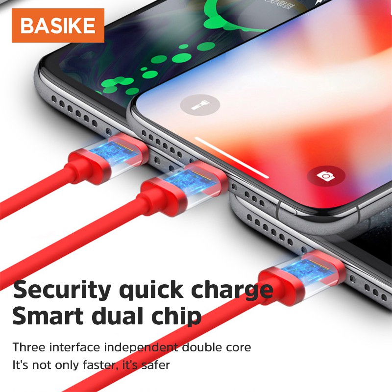 Kabel Data 3 in1 Micro+Lightning+Type-C Telescopic cable iPhone Fast Charging Xiaomi Samsung Vivo