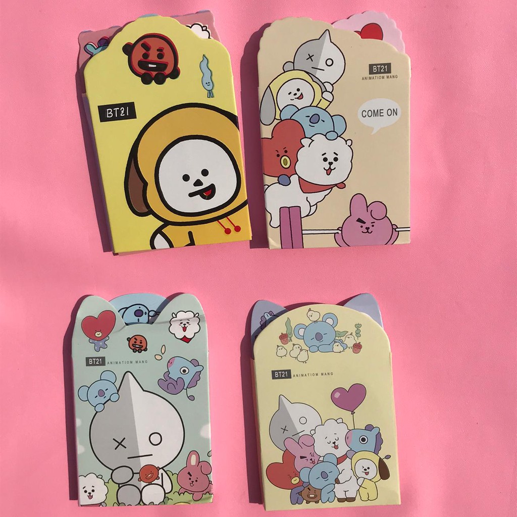 

STICKY NOTES LIPAT BT BTS BANGTAN ARMY KERTAS MOTIF READY STOK LUCU UNIK MURAH