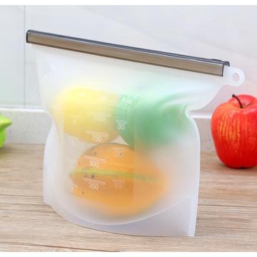 ZIPLOCK STORAGE BAG SILIKON SERBAGUNA KANTONG WADAH TEMPAT PENYIMPANAN MAKANAN FOOD STORAGE REUSABLE