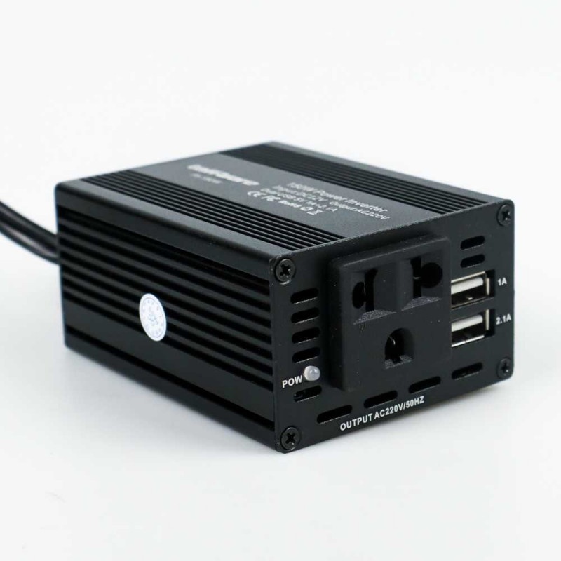 Power Inverter Mobil Car DC 12V/24V to AC 220V 150W 3 USB Port LED