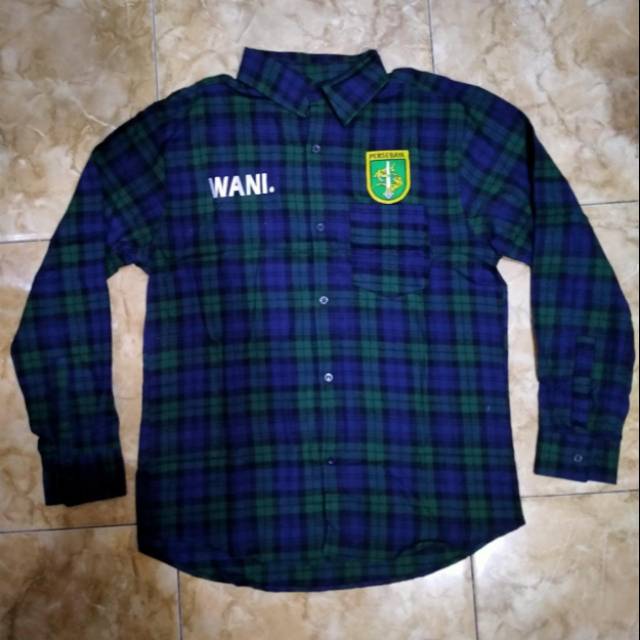 Persebaya flanel Persebaya surabaya kemeja Bonek bonita Hem lengan panjang