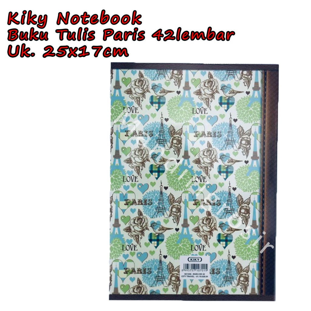 Buku Tulis *Kiky * Motif Random * 25x17cm * 42 Lembar