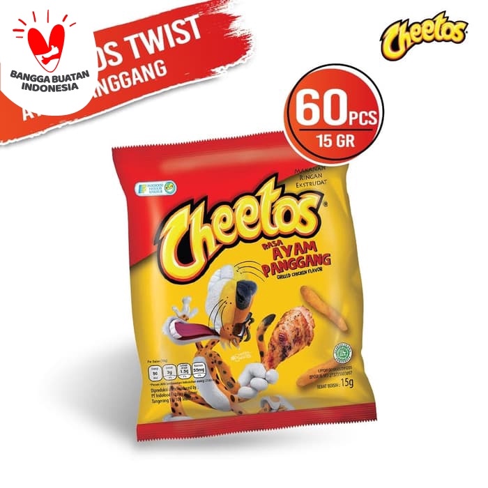 

TERLARIS Cheetos Twist Ayam Bakar 15 Gr - 60 Pcs