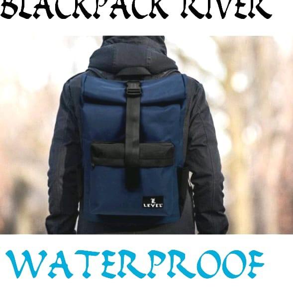 KODE6c6Bq-- TAS WATERPROOF 100% LEVEL RANSEL RIVER PRIA TAS STYLE KOREA COWOK ROLLTOP BACKPACK IMPOR