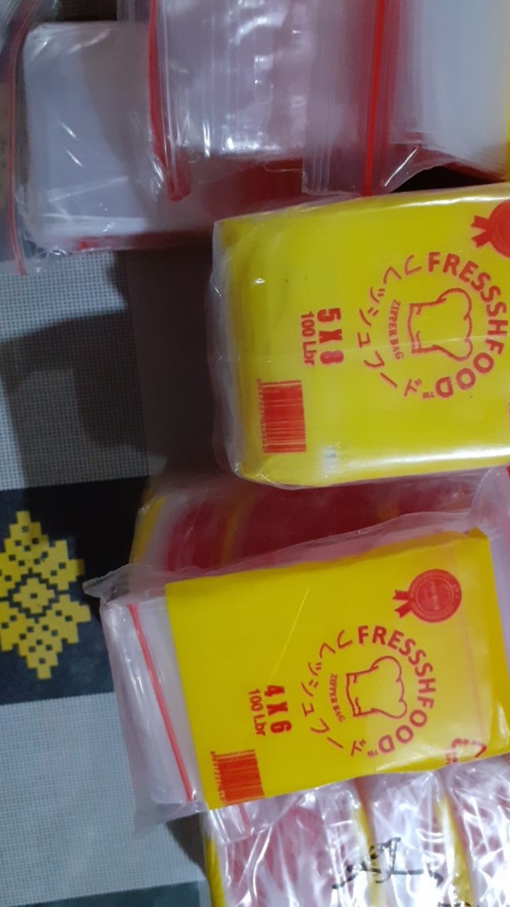 Zipper Bag/plastik Klip/ziplock Uk. 6x10 Cm Fressshfood (1 Pack)