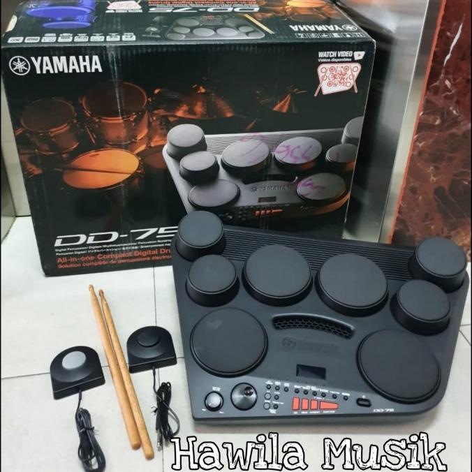 Compact Drum Kit Drum Elektrik Yamaha Dd 75 Dd75