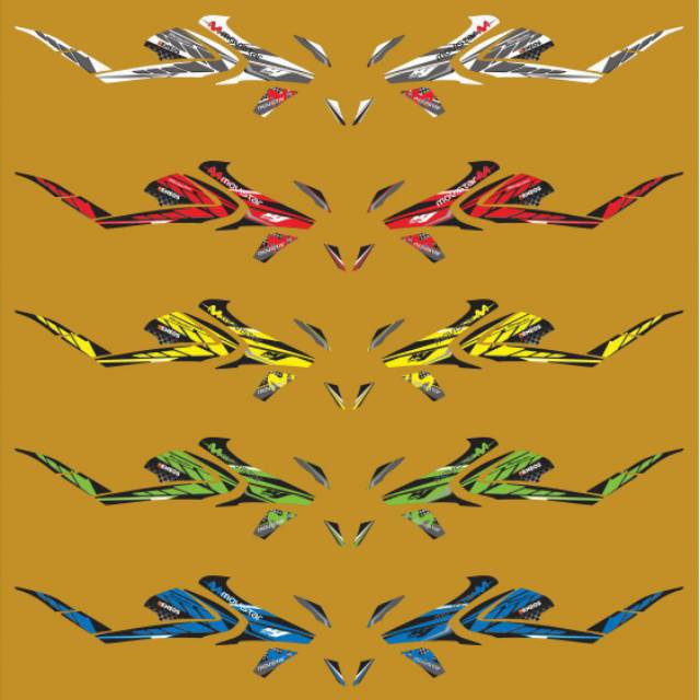 Striping Variasi all new Vixion R Movistar