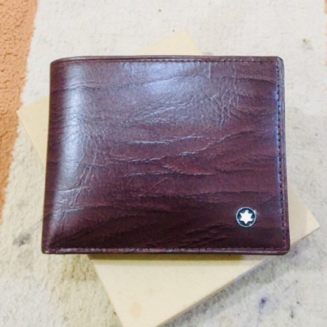 dompet lipat pria bahan kulit asli motif cetak urat kayu #dompet #dompetkulit #dompetpria #menwallet