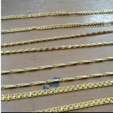 Kalung nori balok mini emas asli 24k 24 karat 99%