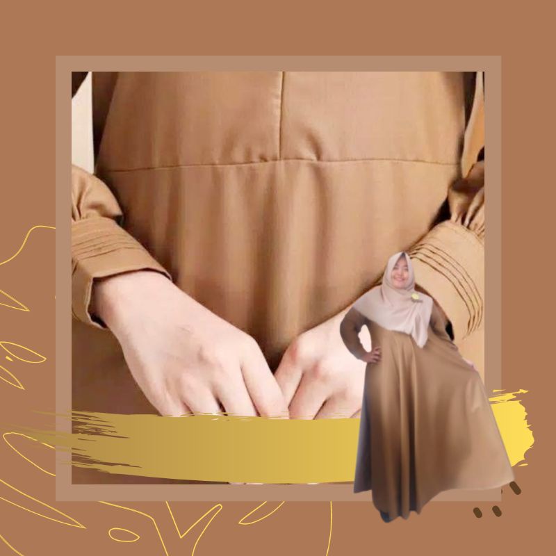 GAMIS DINAS KEKI PNS/PDH/PEMDA JUMBO LD 130 140 KHAKI BAHAN KATUN TOYOBO PREMIUM