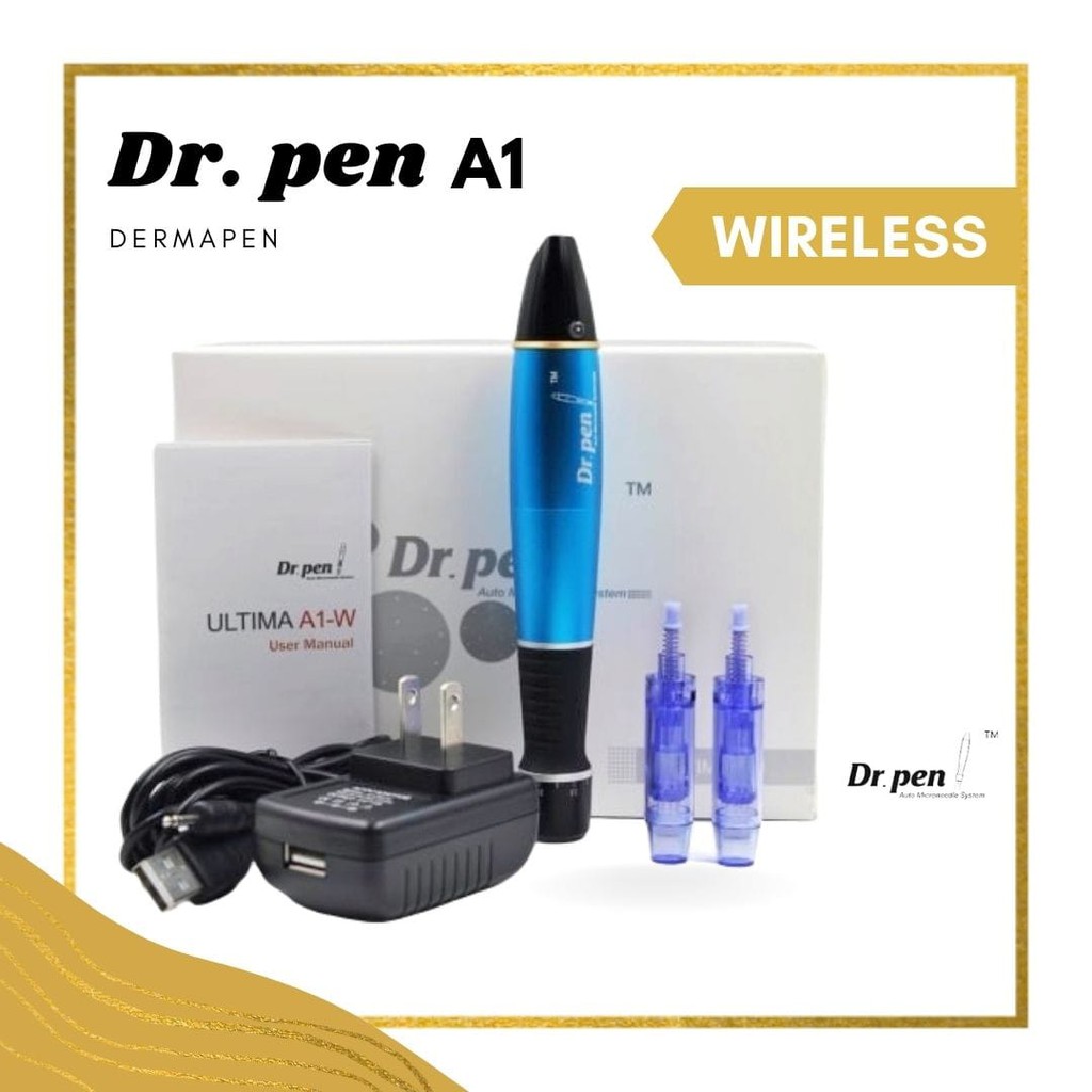 Dr.pen a1 wireless a1-w dermapen mts alat bb glow sulam alis bibir bopeng scar  ada m7 m5 mym