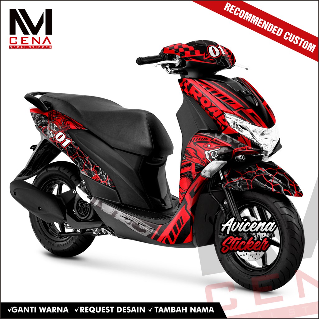 Sticker Decal Yamaha Freego Decal Sticker Freego Sticker Striping Decal Freego Full Body racing